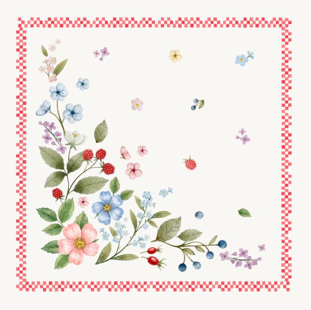 Provence print fabric tea towel (Printemps. white) Provence print fabric tea towel (Printemps. white)